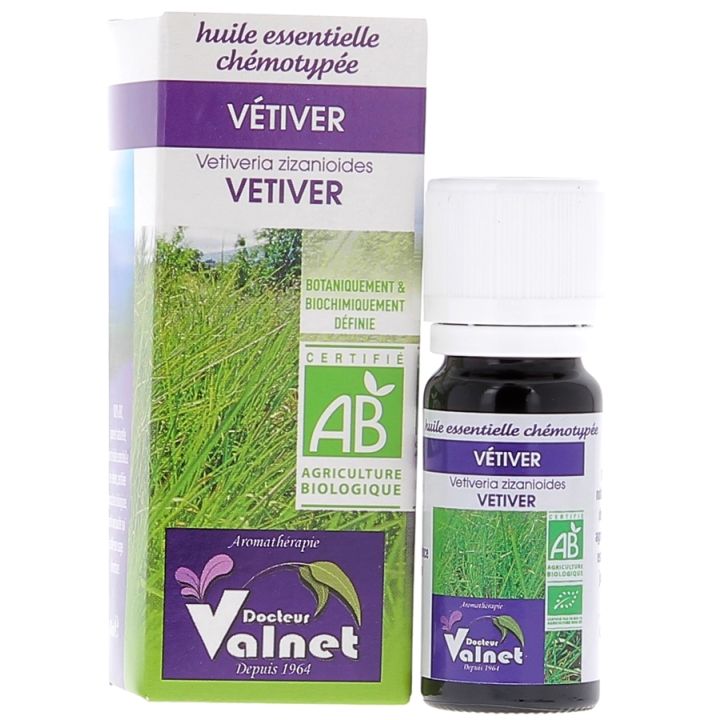Huile essentielle V&eacute;tiver Bio Dr Valnet - 10 ml