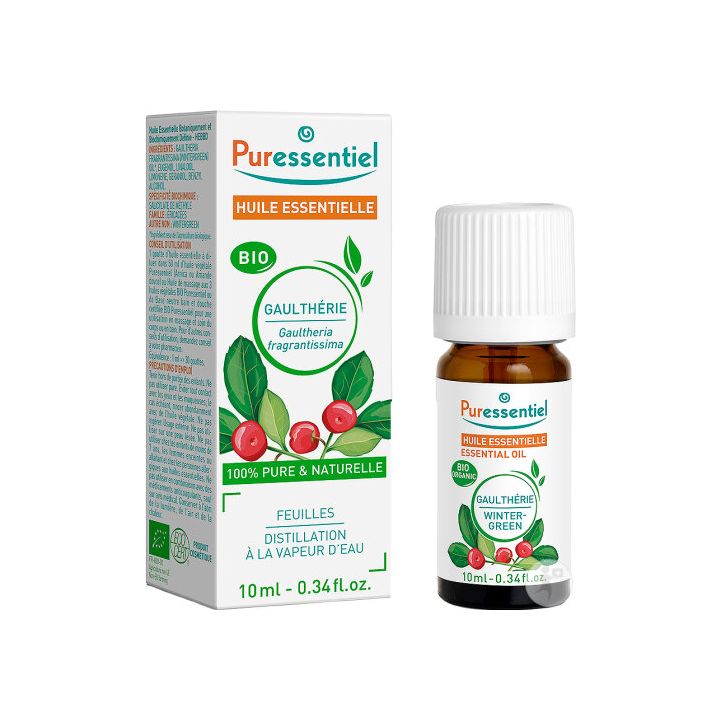 Huile essentielle bio Gaulth&eacute;rie Puressentiel - flacon de 10ml