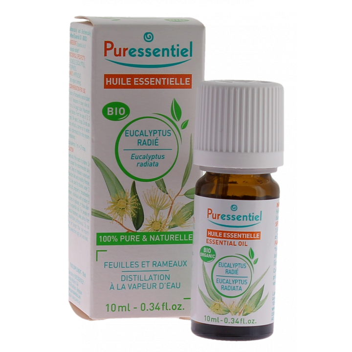 Huile essentielle bio eucalyptus radi&eacute; Puressentiel - flacon de 10 ml
