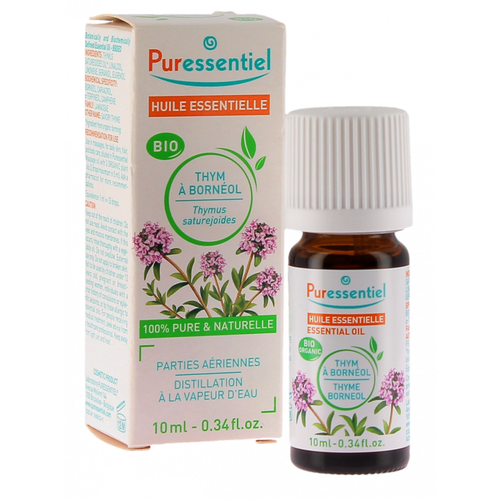 Huile essentielle bio thym &agrave; born&eacute;ol Puressentiel - flacon de 5ml