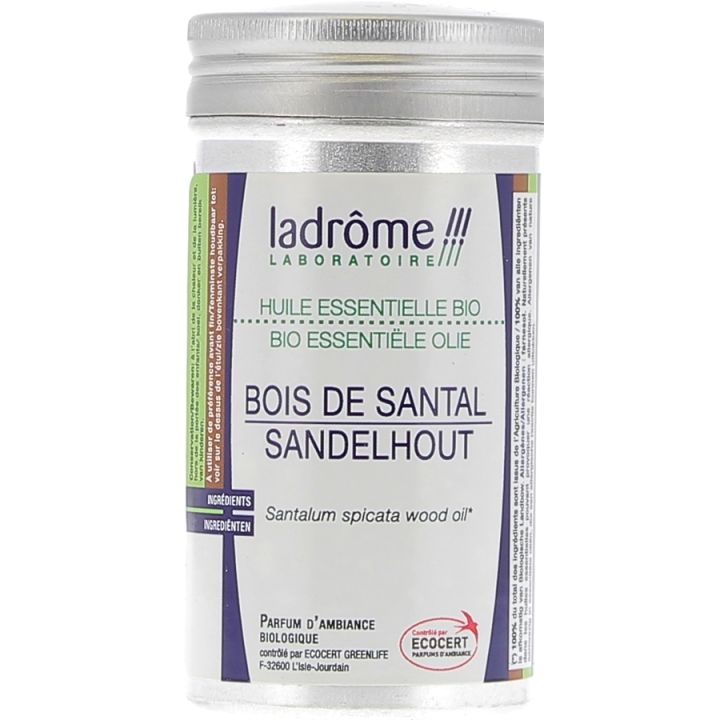 Huile essentielle bois de santal Bio Ladr&ocirc;me - flacon de 5 ml