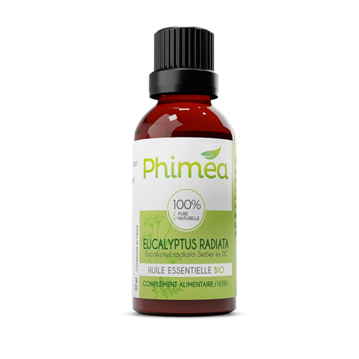 Huile essentielle d'eucalyptus radi&eacute; bio Phimea - flacon de 30 ml