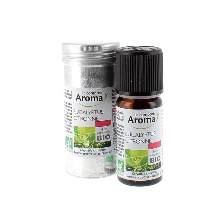 Huile essentielle d'Eucalyptus citronn&eacute; bio Le Comptoir Aroma - flacon de 10 ml
