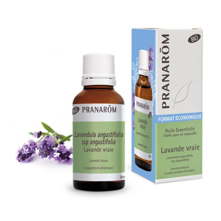 Huile essentielle de Lavande vraie bio Pranar&ocirc;m - flacon de 30 ml
