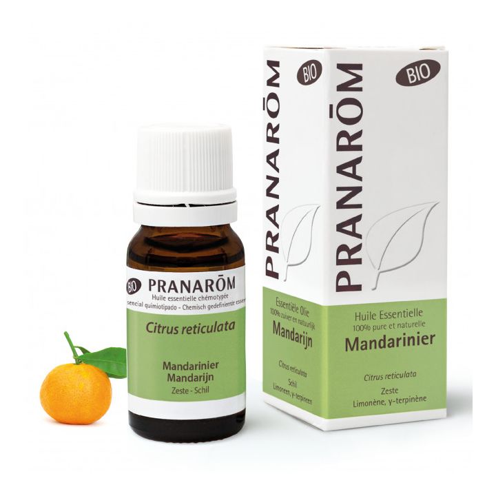 Huile essentielle de Mandarinier Bio Pranar&ocirc;m - flacon de 10 ml
