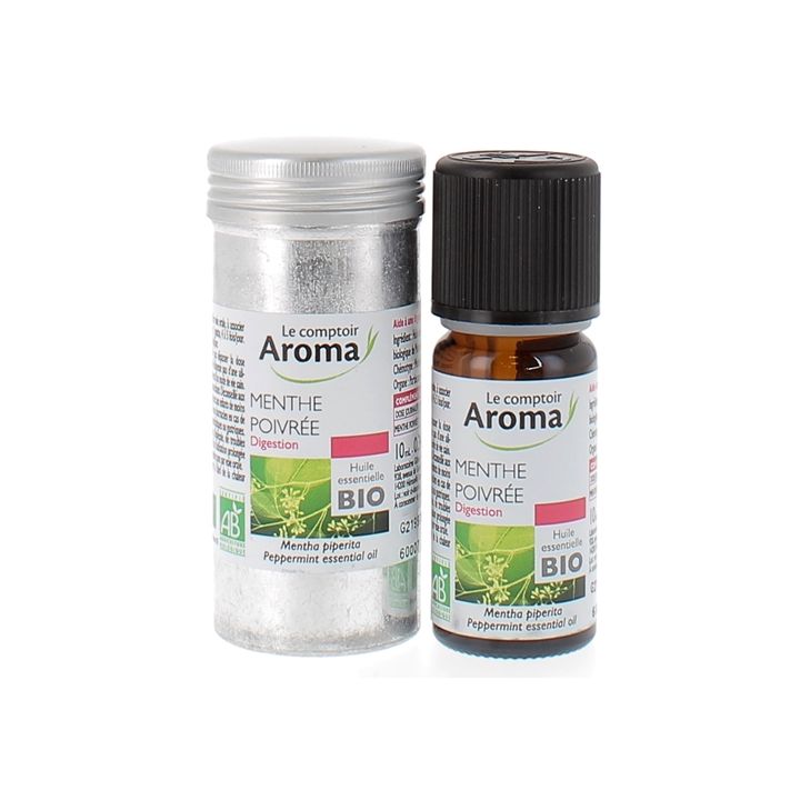 Huile essentielle de Menthe Poivr&eacute;e Le Comptoir Aroma - flacon de 10 ml