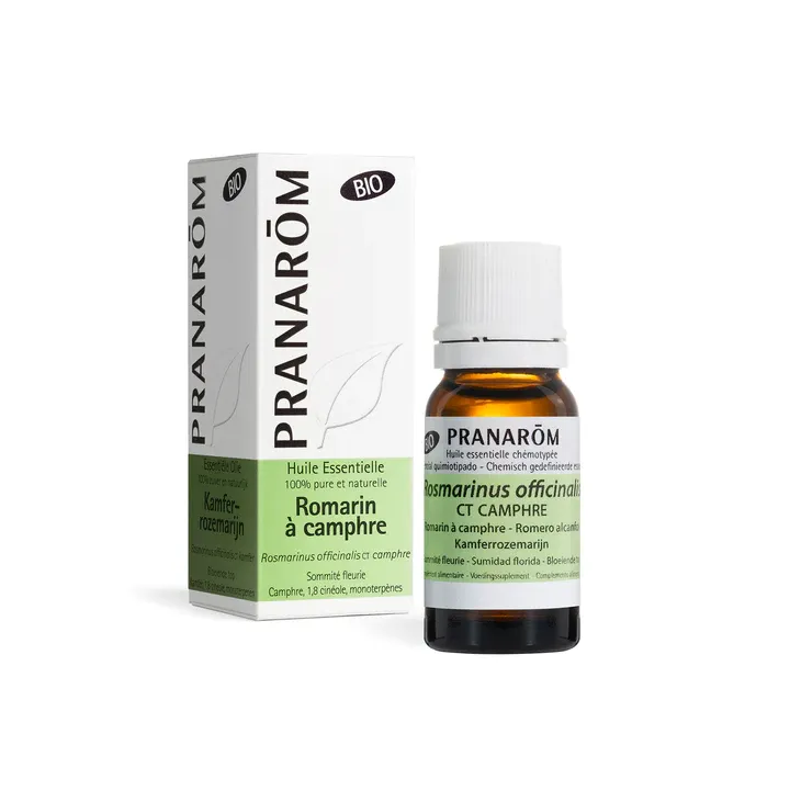 Huile essentielle de Romarin &agrave; camphre bio Pranar&ocirc;m - flacon de 10 ml