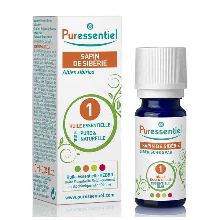Huile essentielle de Sapin de sib&eacute;rie Puressentiel - flacon de 10 ml