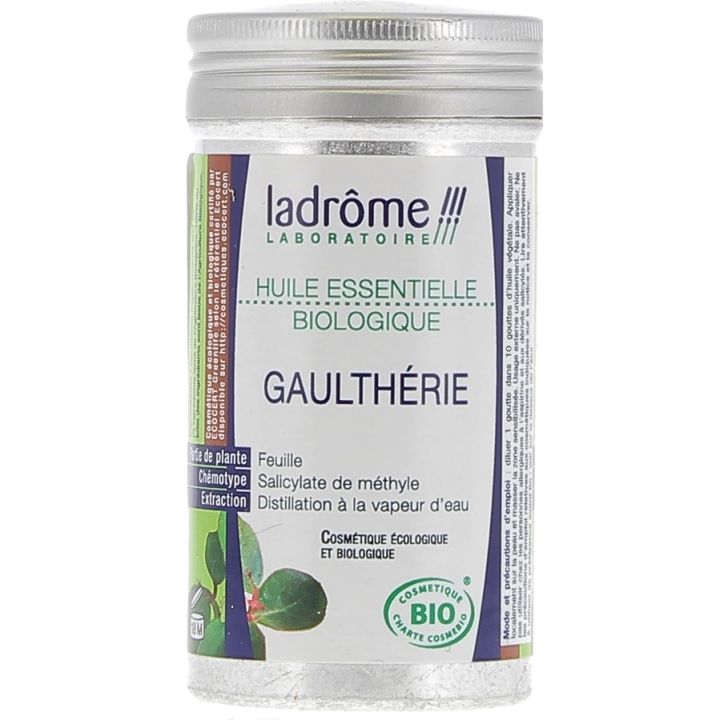 Huile essentielle gaulth&eacute;rie Bio Ladr&ocirc;me - Flacon de 10 ml