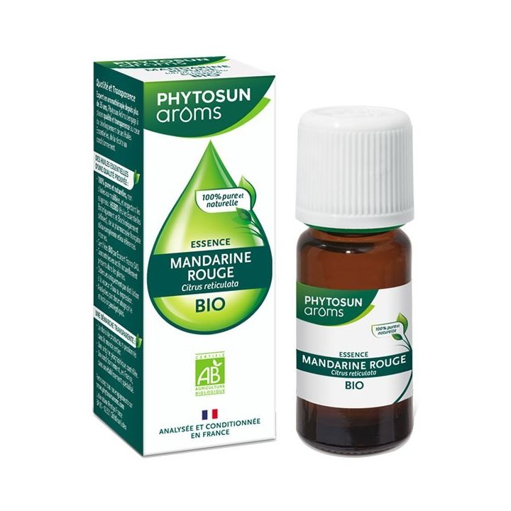 Huile essentielle mandarine rouge (Citrus reticulata) Phytosun Ar&ocirc;ms - flacon de 10 ml