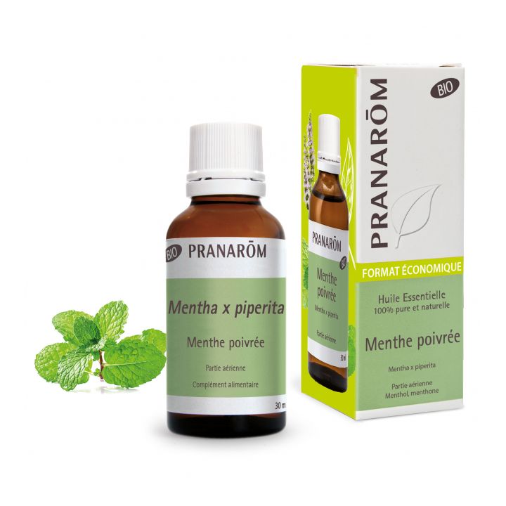 Huile essentielle menthe poivr&eacute;e bio Pranarom - flacon de 30ml