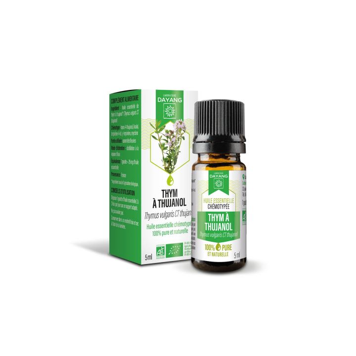 Huile essentielle thym &agrave; thujanol bio Dayang - flacon de 5ml