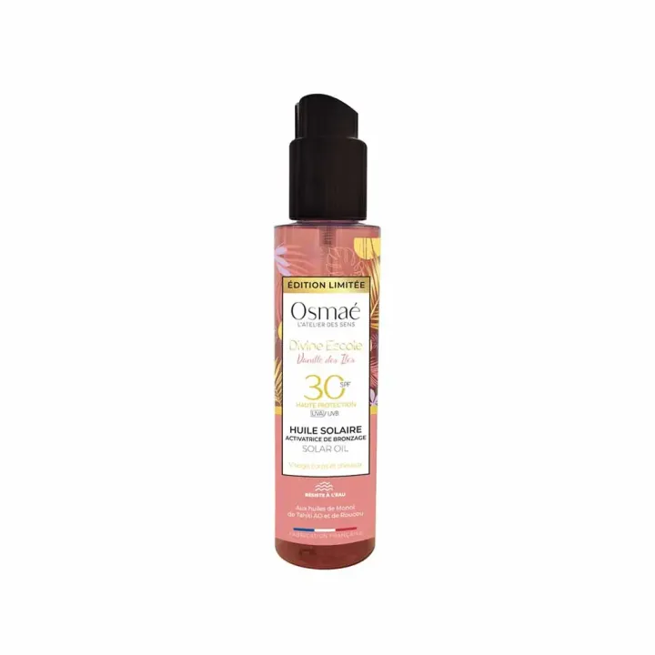 Huile solaire SPF30 activatrice de bronzage Osma&eacute; - spray de 150ml