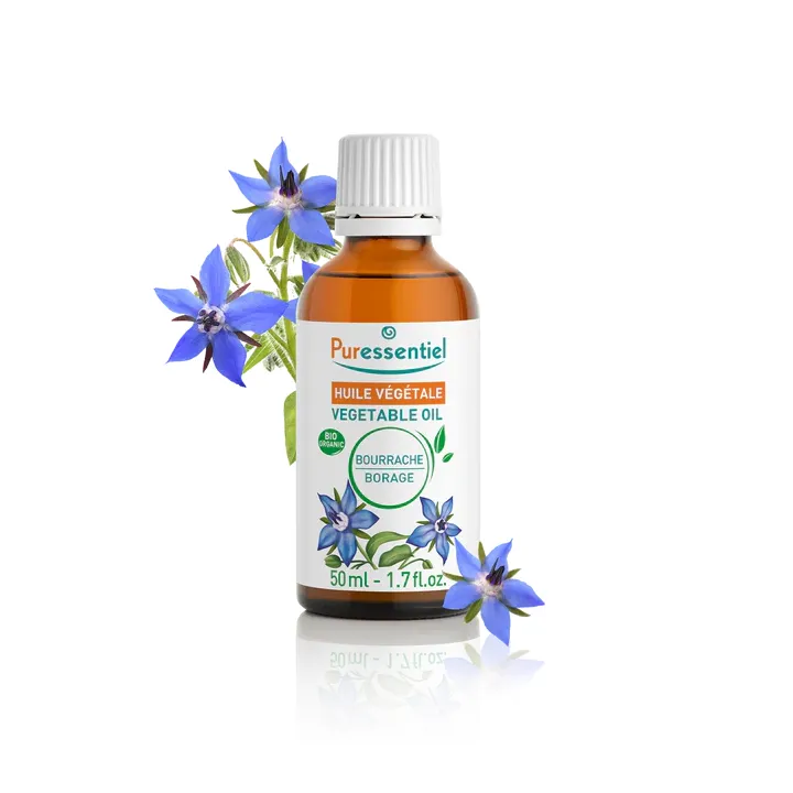 Huile v&eacute;g&eacute;tale bio de bourrache Puressentiel - flacon de 50ml