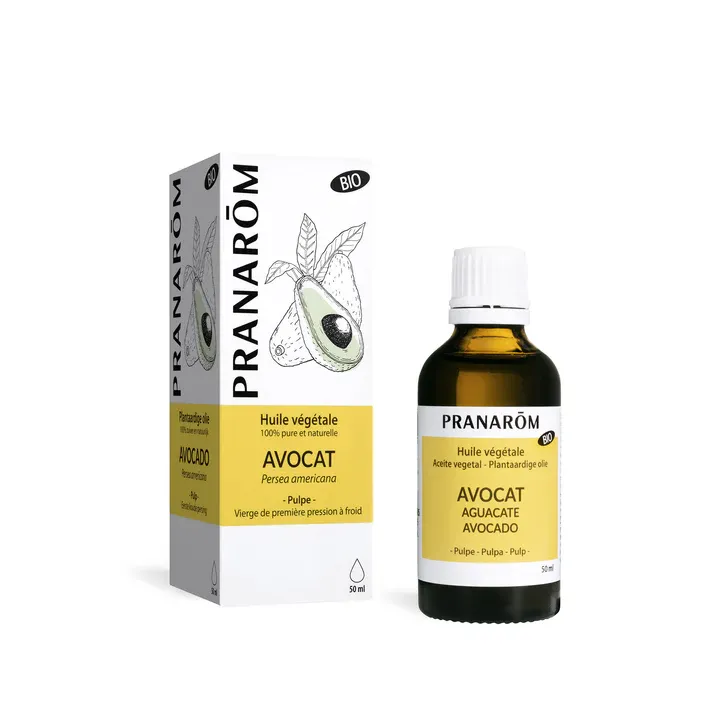 Huile v&eacute;g&eacute;tale d'avocat BIO Pranarom - flacon de 50ml