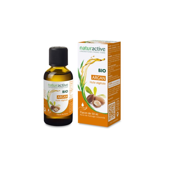 Huile v&eacute;g&eacute;tale d'argan BIO Naturactive - flacon de 50 ml