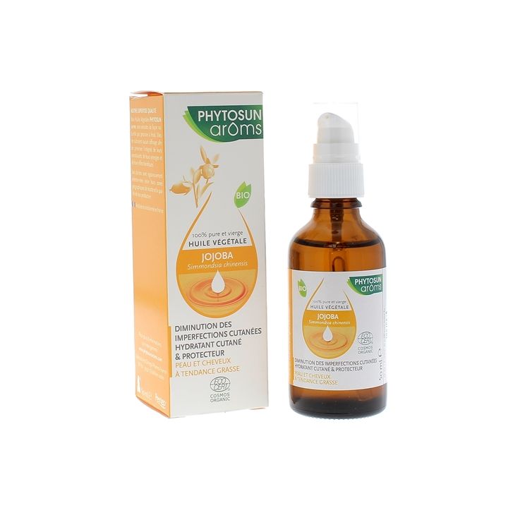 Huile v&eacute;g&eacute;tale de Jojoba Phytosun Ar&ocirc;ms - flacon de 50 ml
