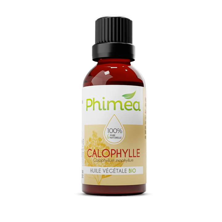 Huile v&eacute;g&eacute;tale de calophylle bio Phimea - flacon de 50 ml