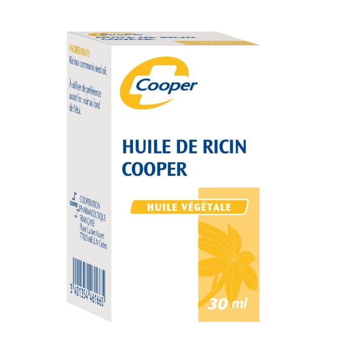 Huile v&eacute;g&eacute;tale de ricin Cooper - flacon de 30 ml
