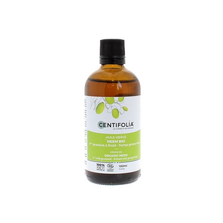 Huile v&eacute;g&eacute;tale vierge de Neem bio Centifolia - flacon de 100ml