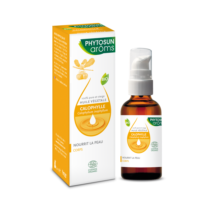 Huile v&eacute;g&eacute;tale de Calophylle Phytosun Ar&ocirc;ms - flacon de 50 ml
