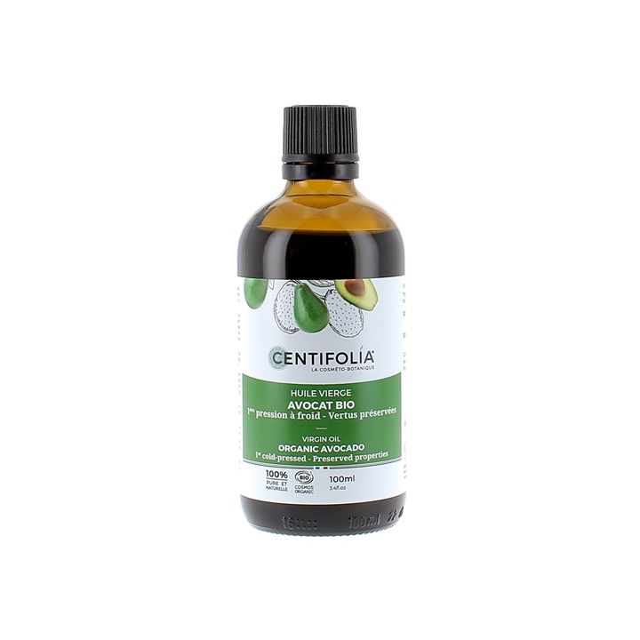 Huile vierge avocat bio Centifolia - flacon de 100 ml