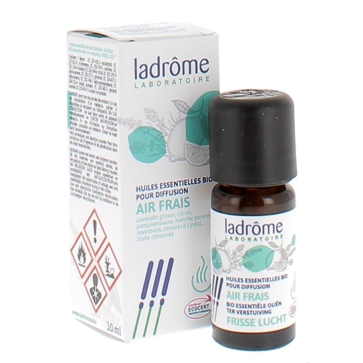 Huiles essentielles bio pour diffusion air frais Ladr&ocirc;me - flacon de 10 ml