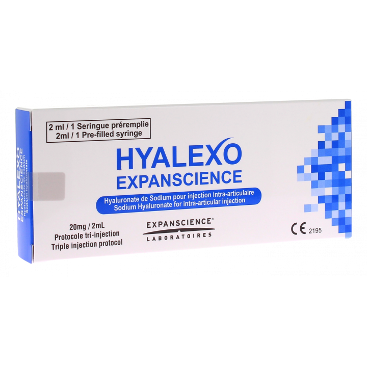 Hyalexo solution injection intra-articulaire Expanscience - bo&icirc;te de 1 seringue de 2ml