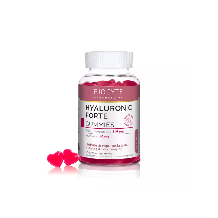 Hyaluronic Forte gummies Biocyte - pot de 60 gommes