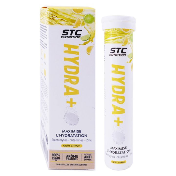 Hydra+ go&ucirc;t citron STC Nutrition - tube de 20 pastilles