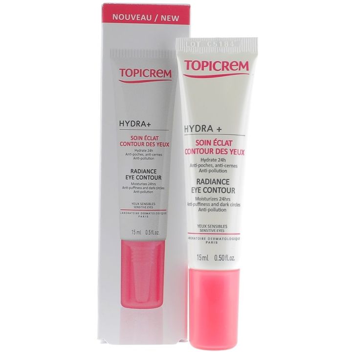 Hydra+ soin &eacute;clat contour des yeux Topicrem - tube de 15 ml