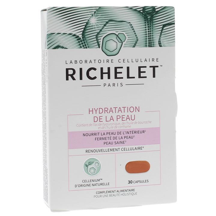 Hydratation de la peau Richelet - bo&icirc;te de 30 capsules