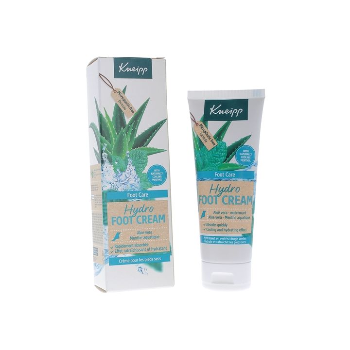 Hydro Foot Cream Cr&egrave;me pour les pieds Kneipp - tube de 75 ml