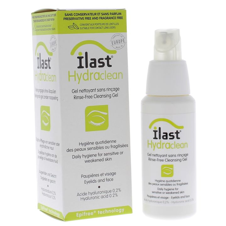 Ilast Hydraclean Gel nettoyant paupi&egrave;res - flacon de 50ml