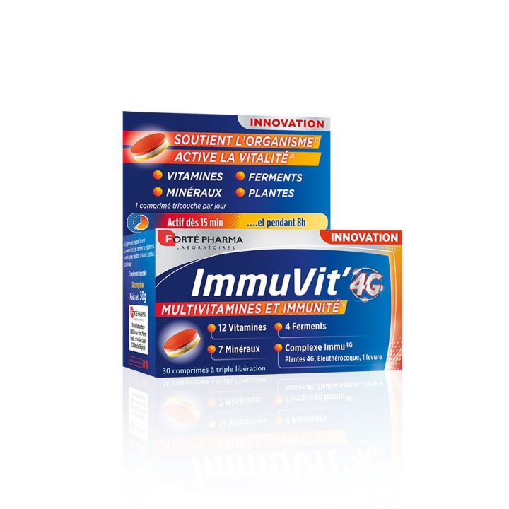 ImmuVit'4G Forte Pharma - bo&icirc;te de 30 comprim&eacute;s