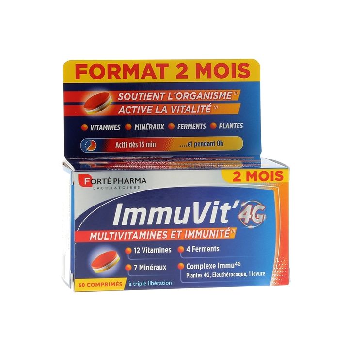 ImmuVit' 4G Fort&eacute; Pharma - bo&icirc;te de 60 comprim&eacute;s