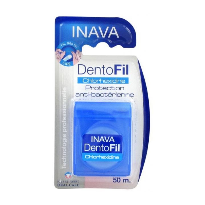 DentoFil fil dentaire chlorhexidine Inava - bo&icirc;te de 50 m