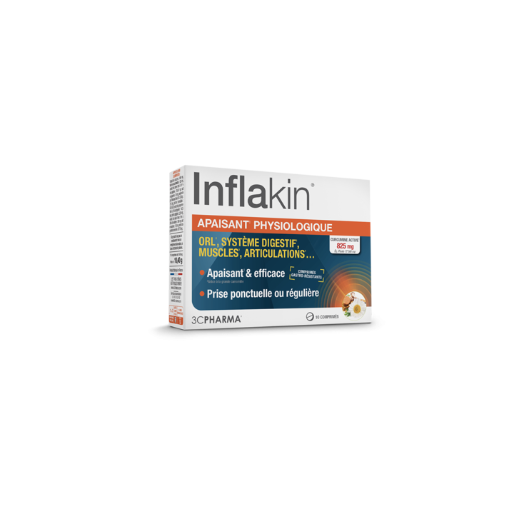 Inflakin apaisant physiologique 3C Pharma - bo&icirc;te de 10 comprim&eacute;s
