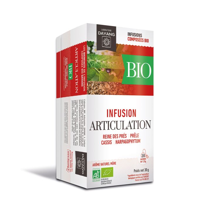 Infusion BIO articulation ar&ocirc;me m&ucirc;re Dayang Tradition - bo&icirc;te de 20 sachets