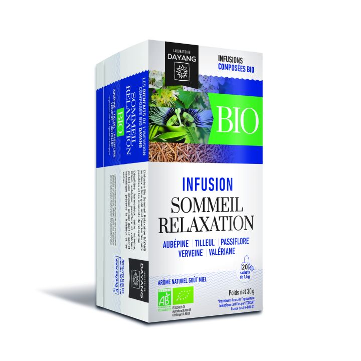 Infusion Bio sommeil relaxation Dayang - bo&icirc;te de 20 sachets