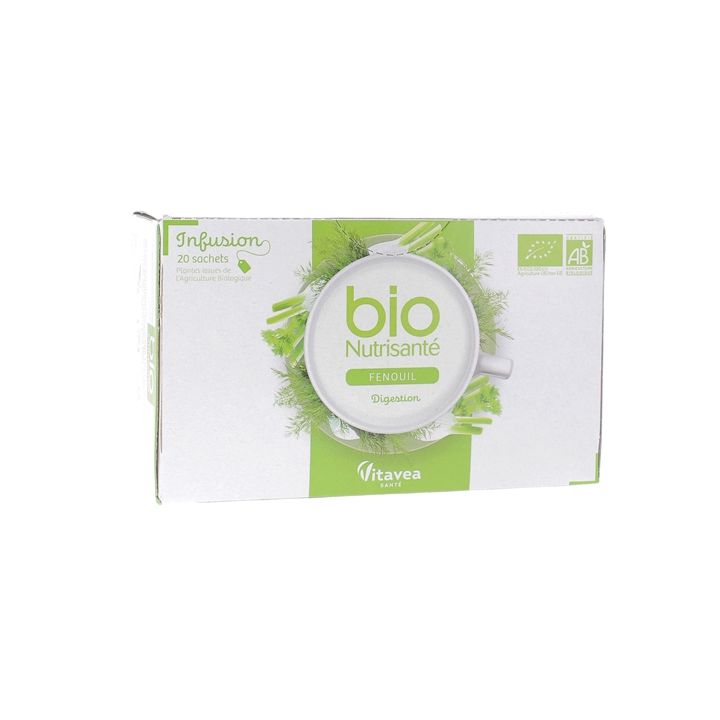 Infusion Fenouil bio Nutrisant&eacute; - bo&icirc;te de 20 sachets