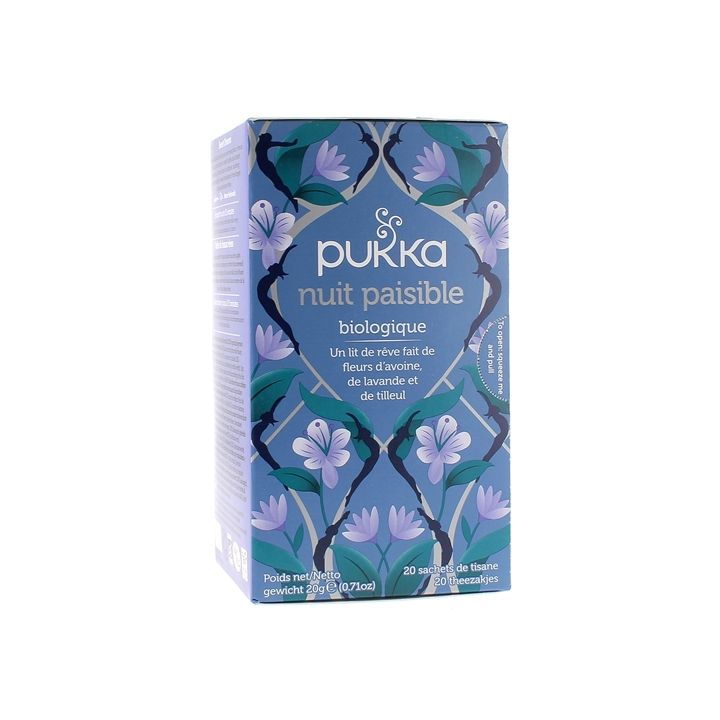 Infusion Nuit paisible bio Pukka - boite de 20 sachets