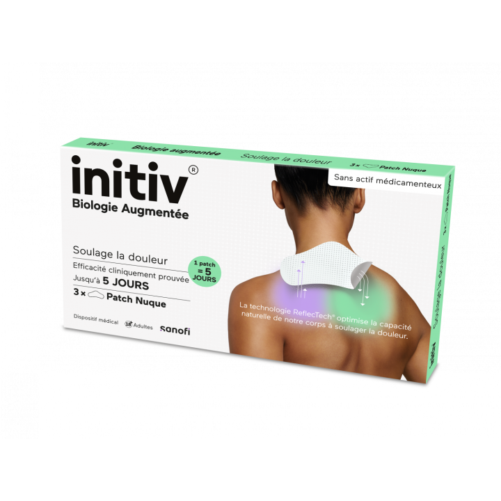 Initiv Patch nuque anti-douleur Sanofi - bo&icirc;te de 3 patchs