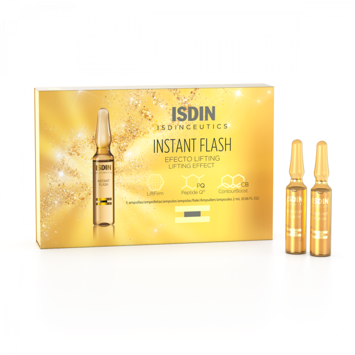 Isdinceutics Instant Flash Isdin - bo&icirc;te de 5 ampoules de 2 ml