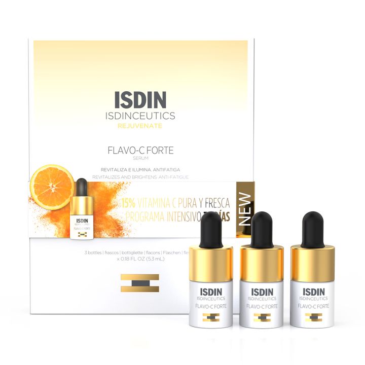 Isdinceutics rejuvenate Flavo-C forte s&eacute;rum Isdin - 3 flacons de 5,3 ml