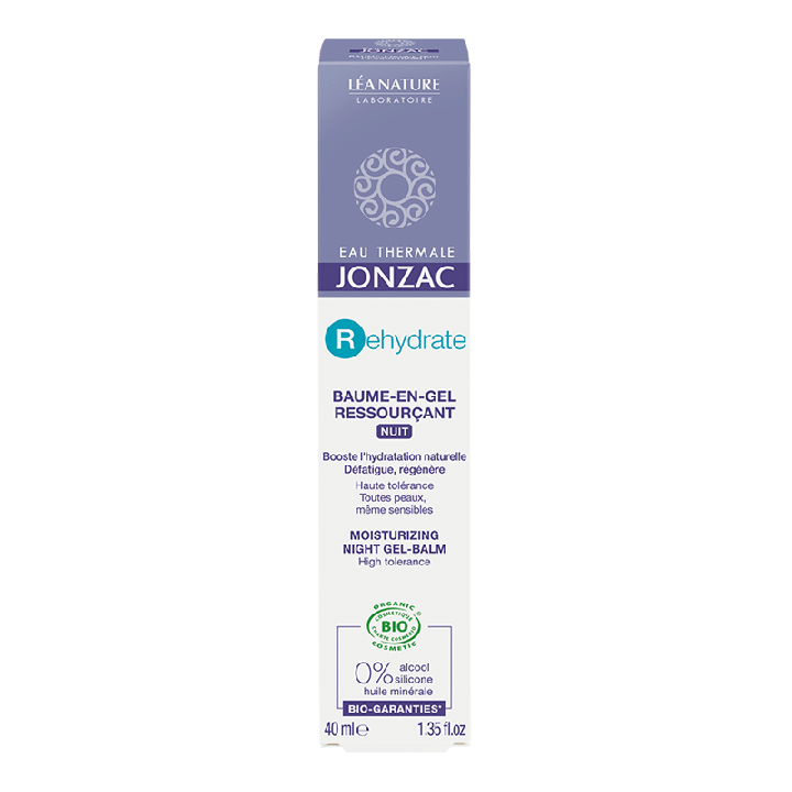 Jonzac rehydrate+ baume en gel ressour&ccedil;ant nuit L&eacute;a Nature - flacon 40 ml