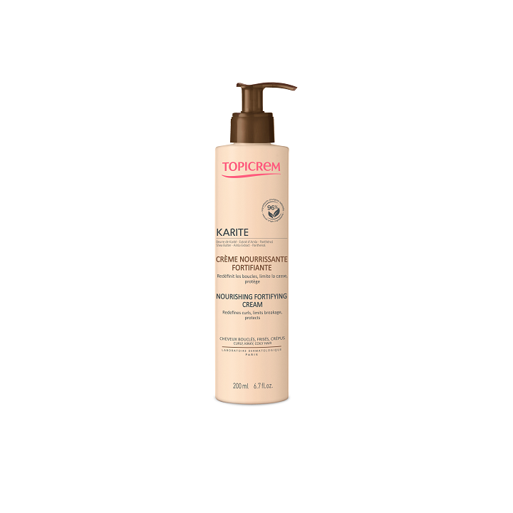 Karit&eacute; cr&egrave;me nourrissante fortifiante Topicrem - flacon-pompe de 200 ml