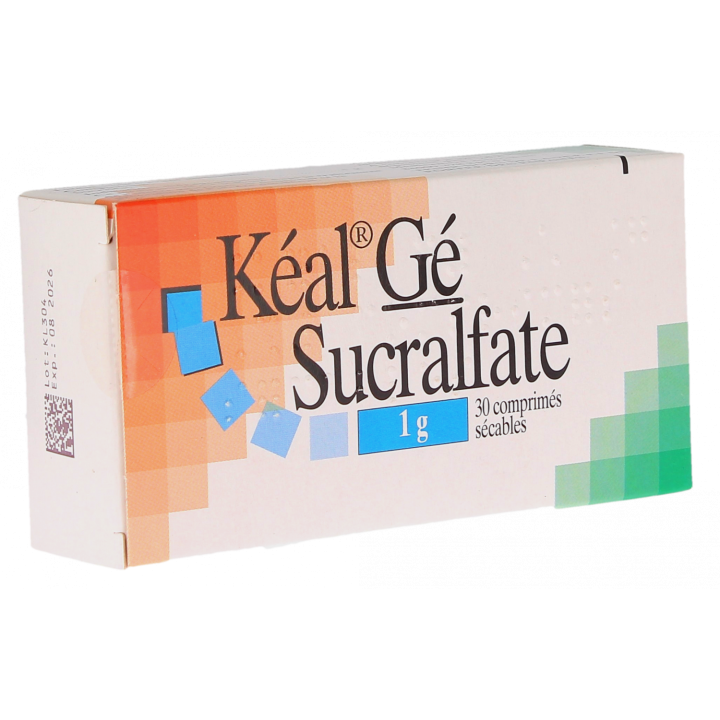 K&eacute;al G&eacute; Sucralfate 1g - bo&icirc;te de 30 comprim&eacute;s s&eacute;cables