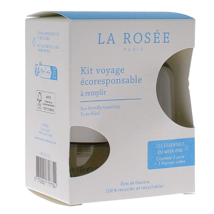 Kit voyage &eacute;coresponsable La Ros&eacute;e - kit comprenant 4 produits