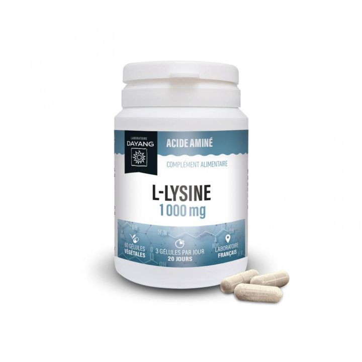 L-Lysine 1000mg Dayang - pot de 60 g&eacute;lules